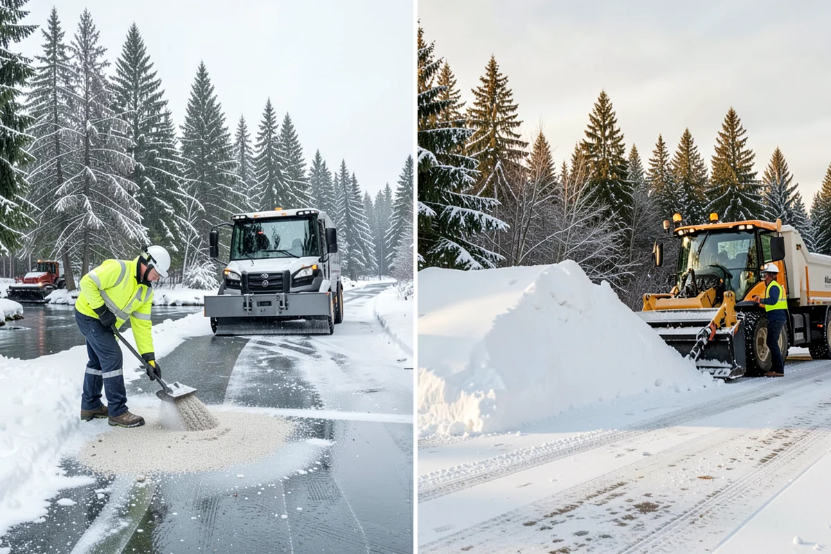 Deck Snow Removal in Fircrest, Pierce County, WA - We check the deck material and structural layout