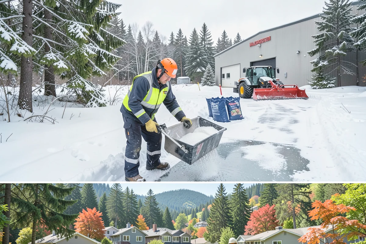 Deck Snow Removal in Fircrest, Pierce County, WA - Schedule in autumn so heavy wet snow never sits on your deck unattended after the first foothill storm.