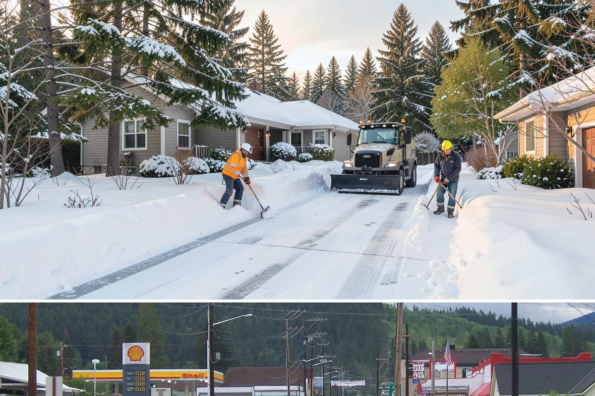 Deck Snow Removal in Granite Falls, Snohomish County, WA - Schedule in autumn so heavy wet snow never sits on your deck unattended after the first foothill storm.