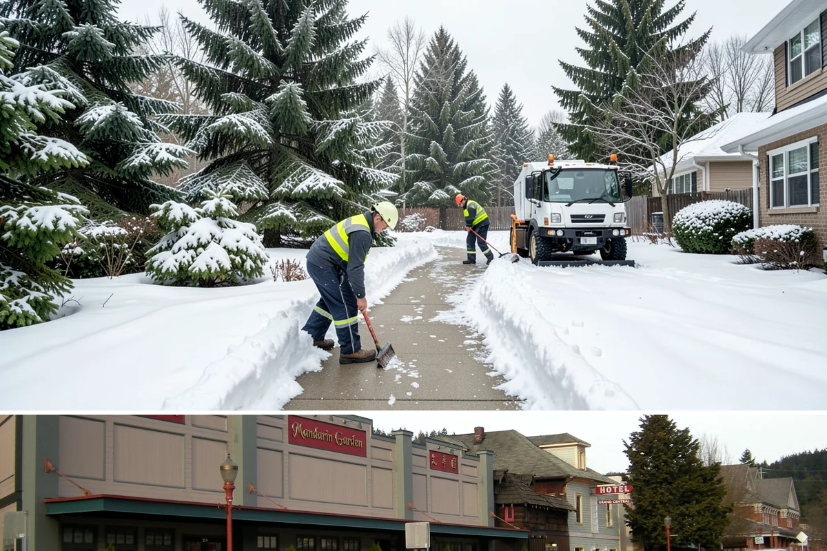 Deck Snow Removal in Issaquah, King County, WA - Schedule in autumn so heavy wet snow never sits on your deck unattended after the first foothill storm.