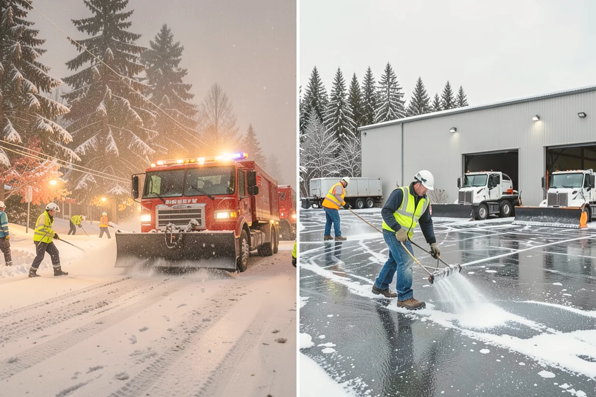 Deck Snow Removal in Kirkland, King County, WA - We check the deck material and structural layout