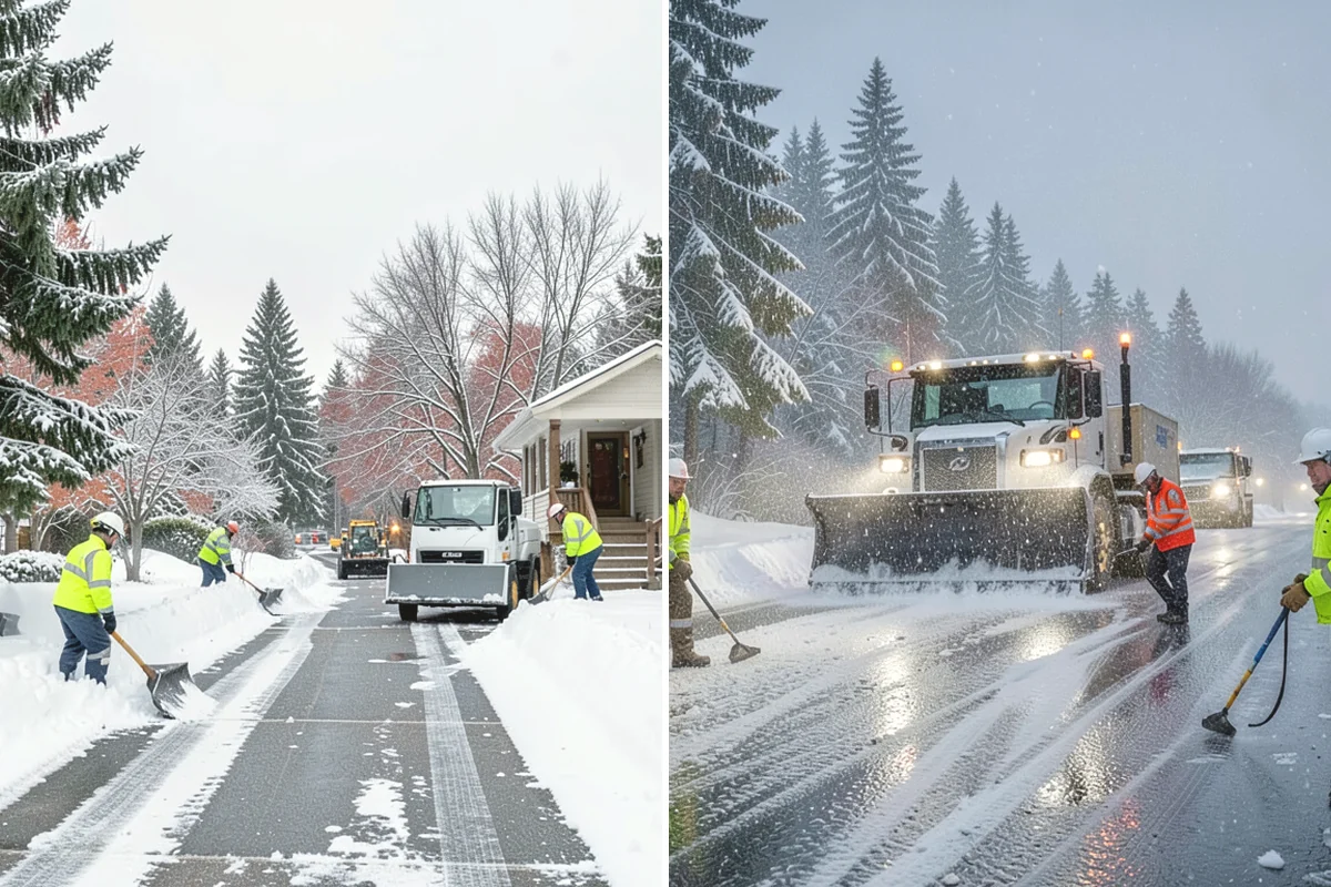 Deck Snow Removal in La Conner, Skagit County, WA - We check the deck material and structural layout