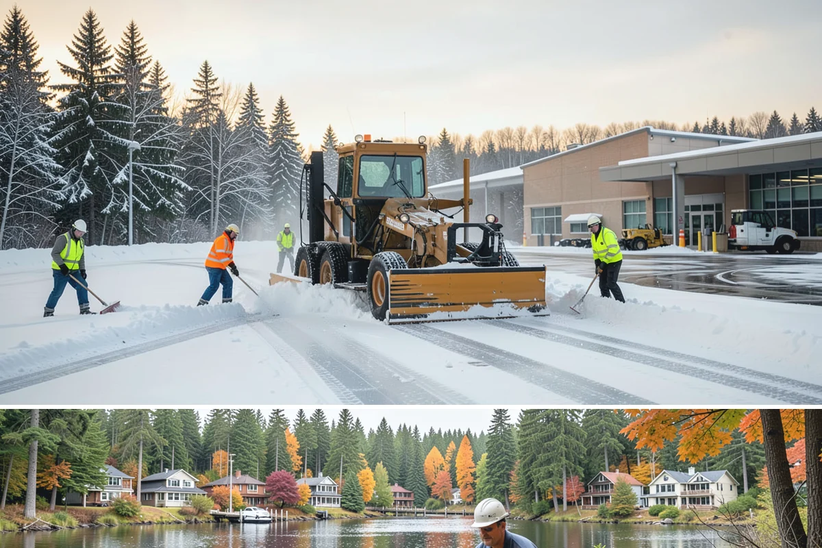 Deck Snow Removal in La Conner, Skagit County, WA - Schedule in autumn so heavy wet snow never sits on your deck unattended after the first foothill storm.