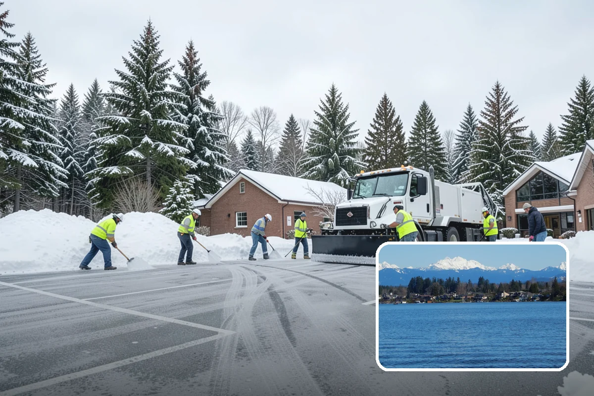 Deck Snow Removal in Lake Stevens, Snohomish County, WA - Reduces the heavy load wet snow places on the structure