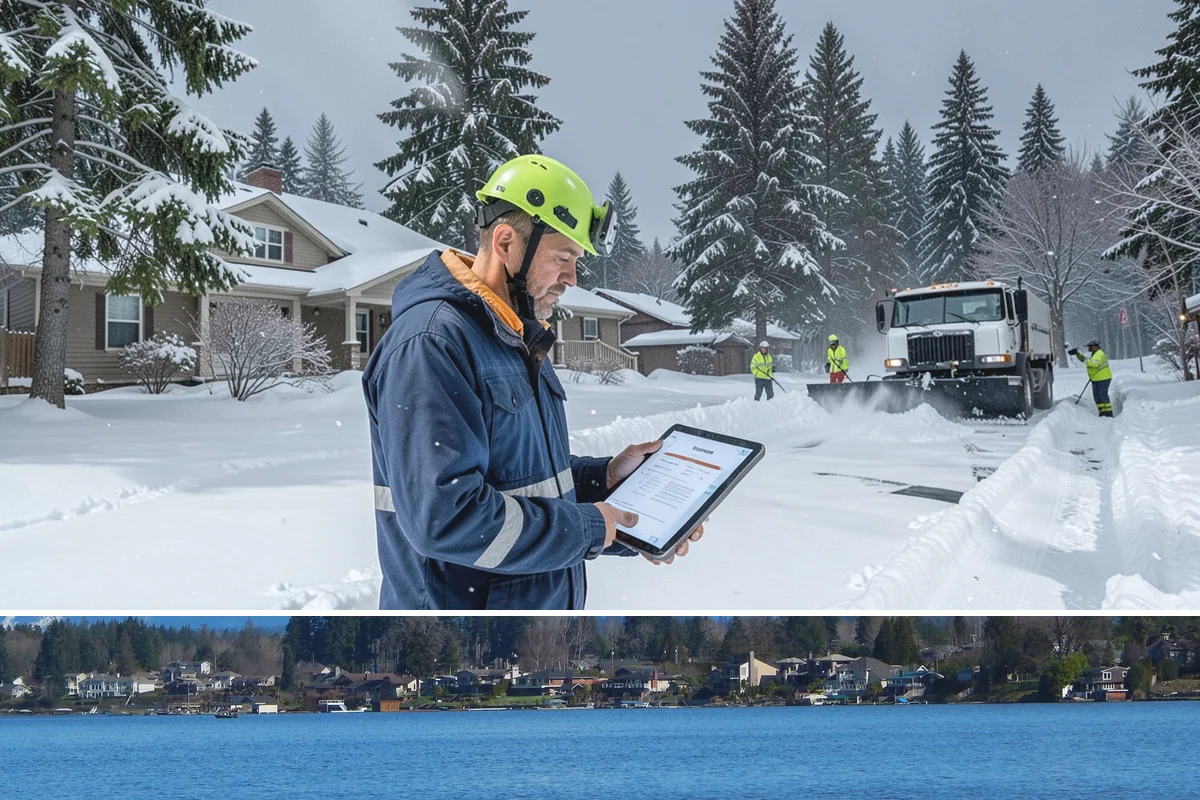 Deck Snow Removal in Lake Stevens, Snohomish County, WA - Schedule in autumn so heavy wet snow never sits on your deck unattended after the first foothill storm.