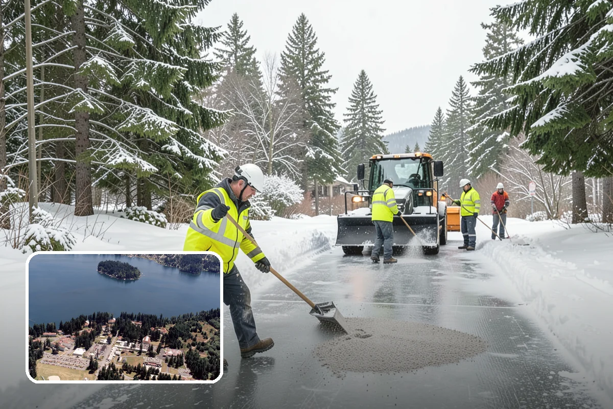 Deck Snow Removal in Lakewood, Pierce County, WA - Reduces the heavy load wet snow places on the structure