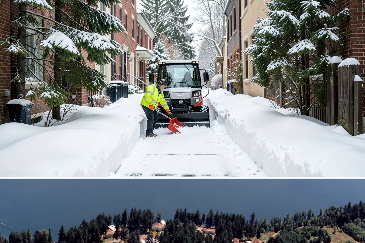 Deck Snow Removal in Lakewood, Pierce County, WA - Schedule in autumn so heavy wet snow never sits on your deck unattended after the first foothill storm.