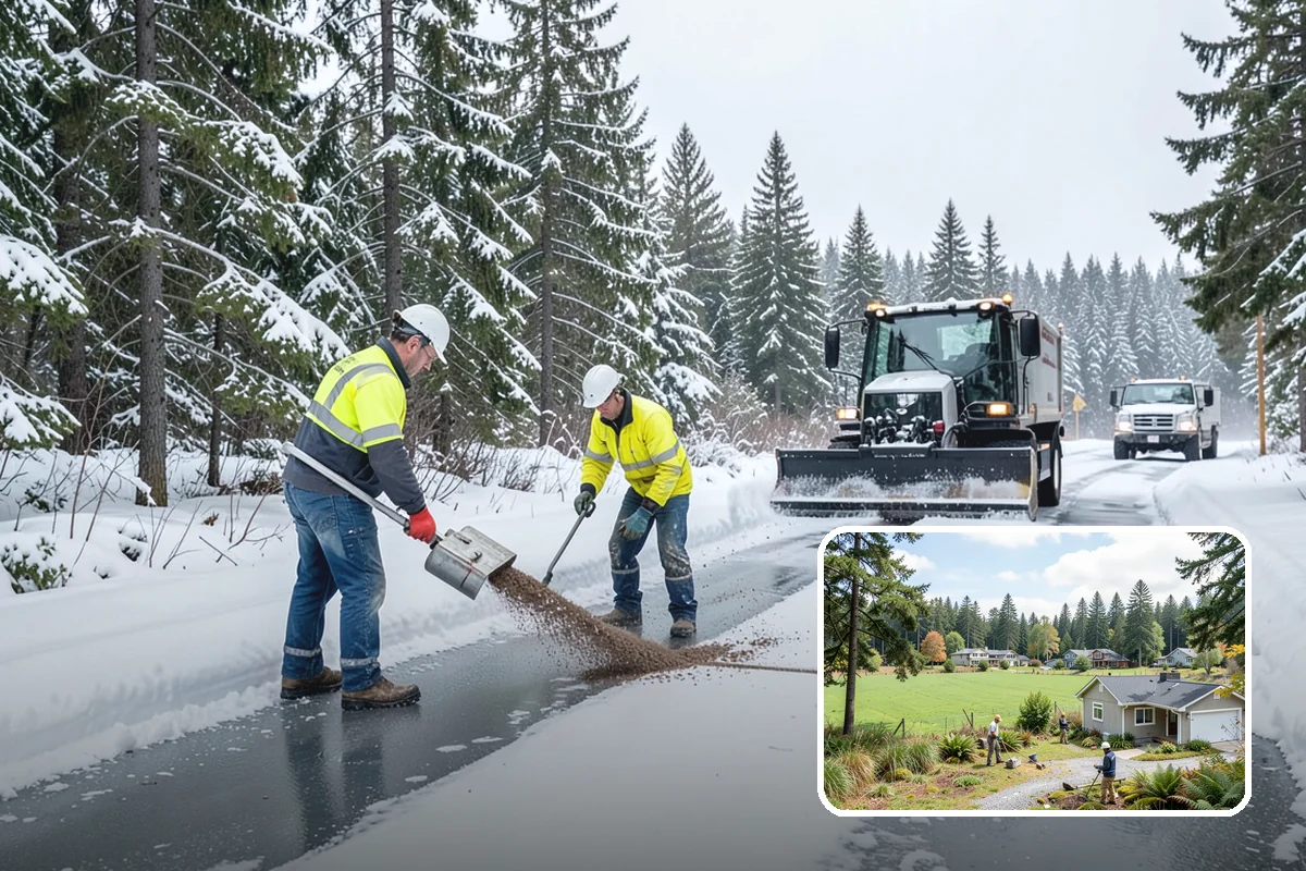 Deck Snow Removal in Lyman, Skagit County, WA - Reduces the heavy load wet snow places on the structure