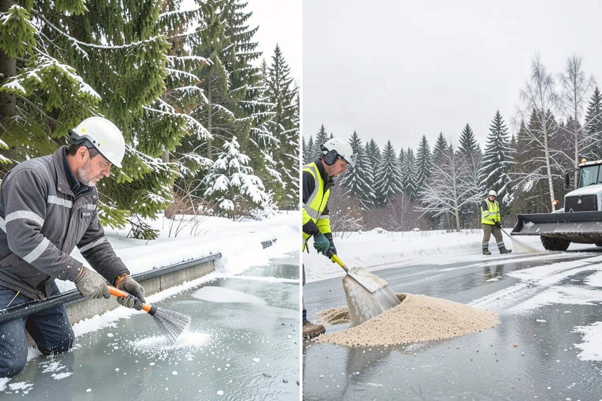 Deck Snow Removal in Mercer Island, King County, WA - We check the deck material and structural layout