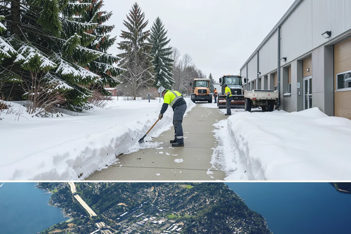 Deck Snow Removal in Mercer Island, King County, WA - Schedule in autumn so heavy wet snow never sits on your deck unattended after the first foothill storm.