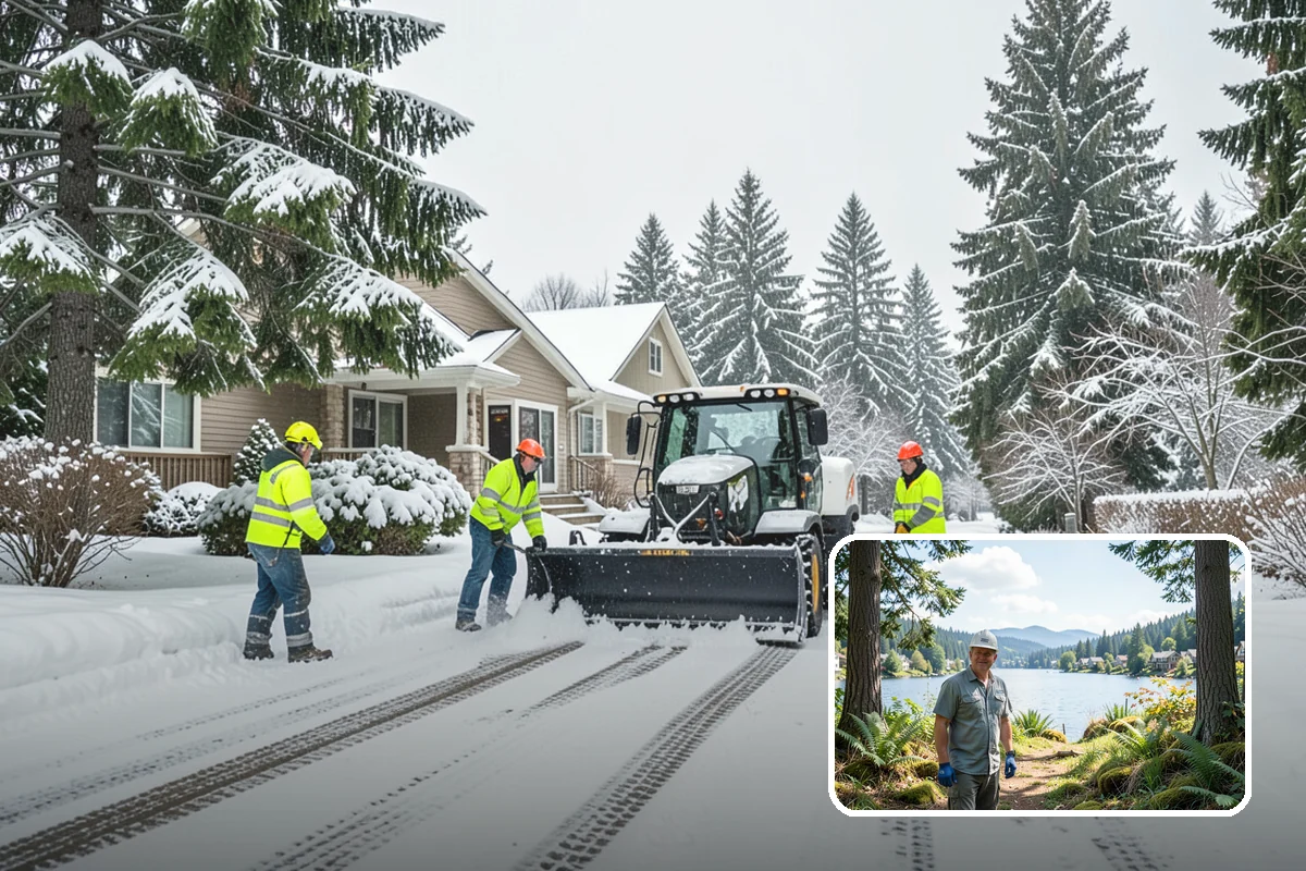 Deck Snow Removal in Milton, King County, WA - Reduces the heavy load wet snow places on the structure