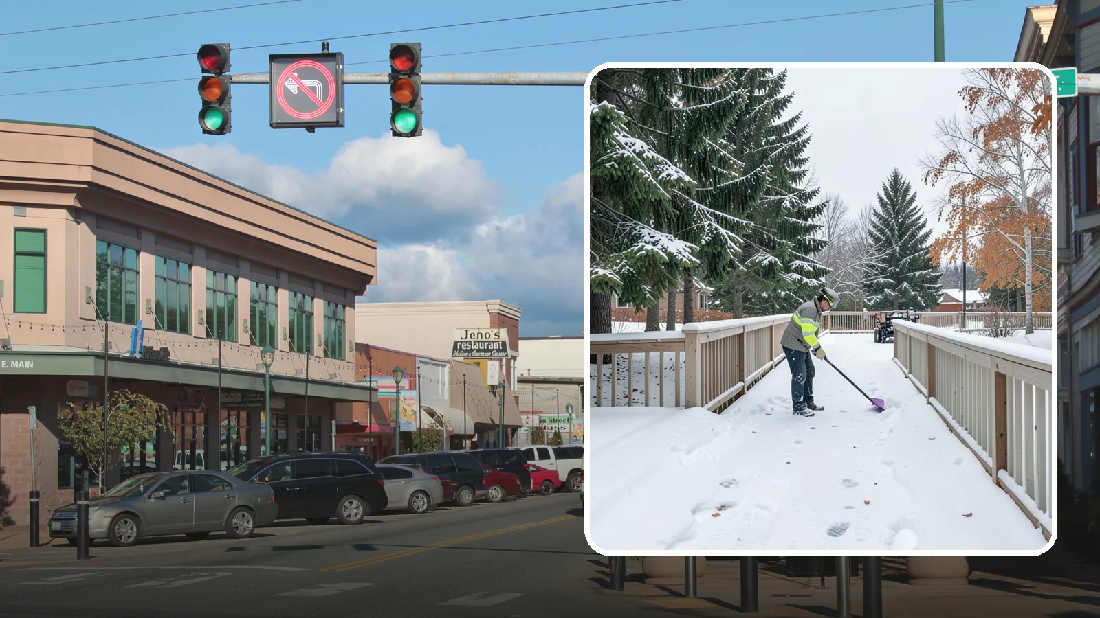 Deck Snow Removal in Monroe, Snohomish County, WA - We clear snow from elevated decks so the added weight and moisture never threaten your boards or joists.
