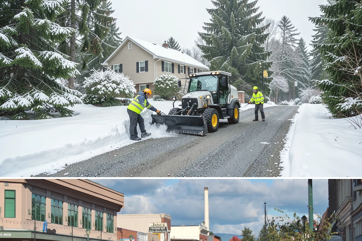 Deck Snow Removal in Monroe, Snohomish County, WA - Schedule in autumn so heavy wet snow never sits on your deck unattended after the first foothill storm.
