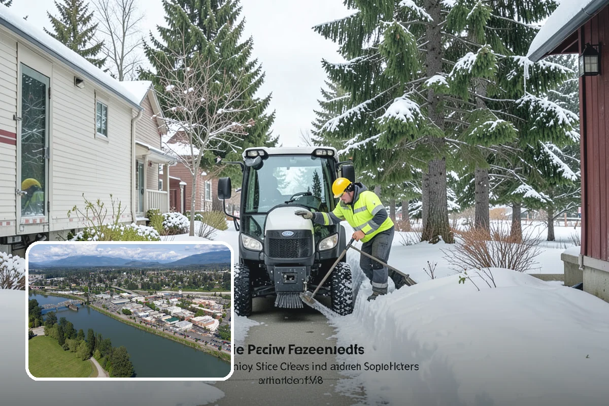 Deck Snow Removal in Mount Vernon, Skagit County, WA - Reduces the heavy load wet snow places on the structure
