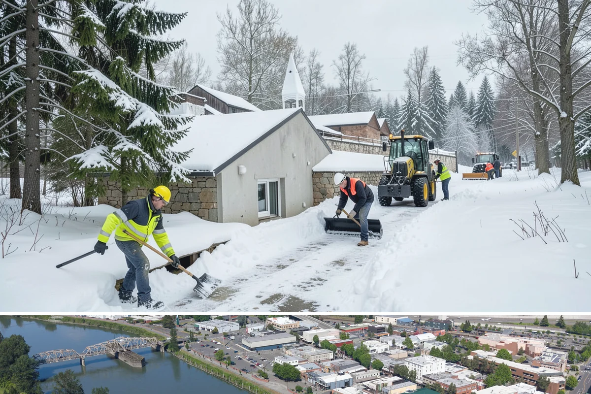 Deck Snow Removal in Mount Vernon, Skagit County, WA - Schedule in autumn so heavy wet snow never sits on your deck unattended after the first foothill storm.