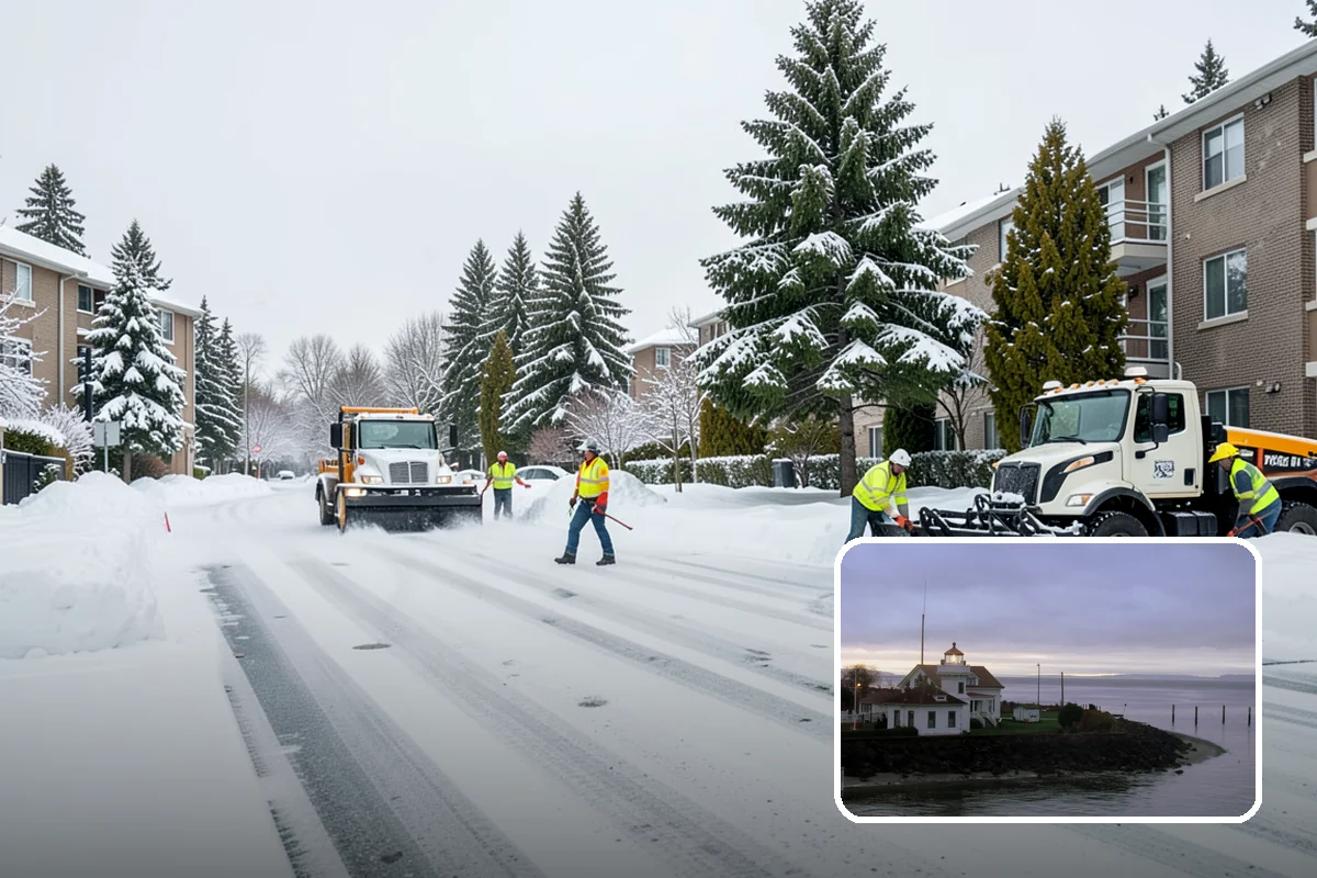 Deck Snow Removal in Mukilteo, Snohomish County, WA - Reduces the heavy load wet snow places on the structure