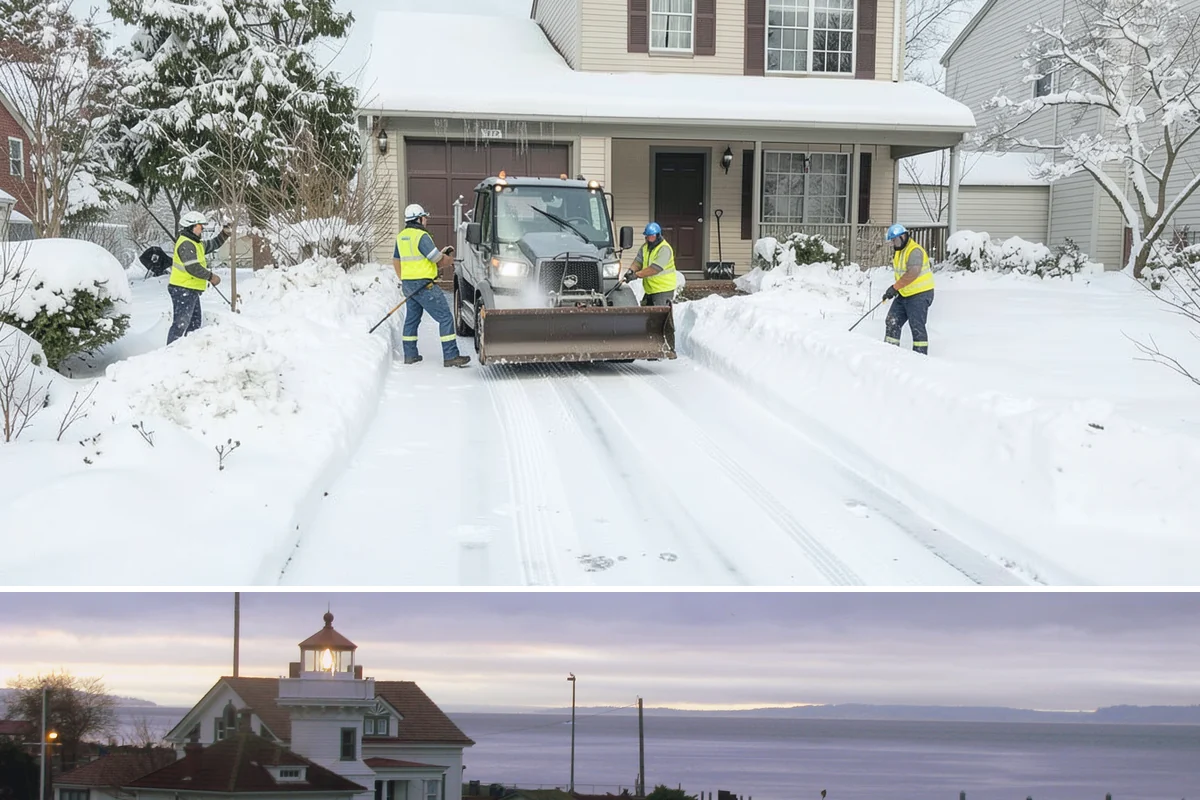 Deck Snow Removal in Mukilteo, Snohomish County, WA - Schedule in autumn so heavy wet snow never sits on your deck unattended after the first foothill storm.