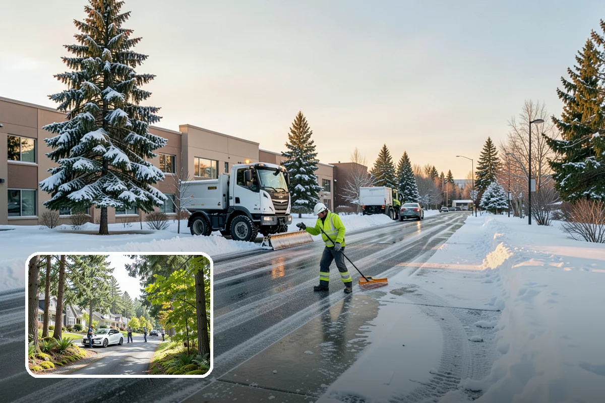 Deck Snow Removal in Normandy Park, King County, WA - Reduces the heavy load wet snow places on the structure
