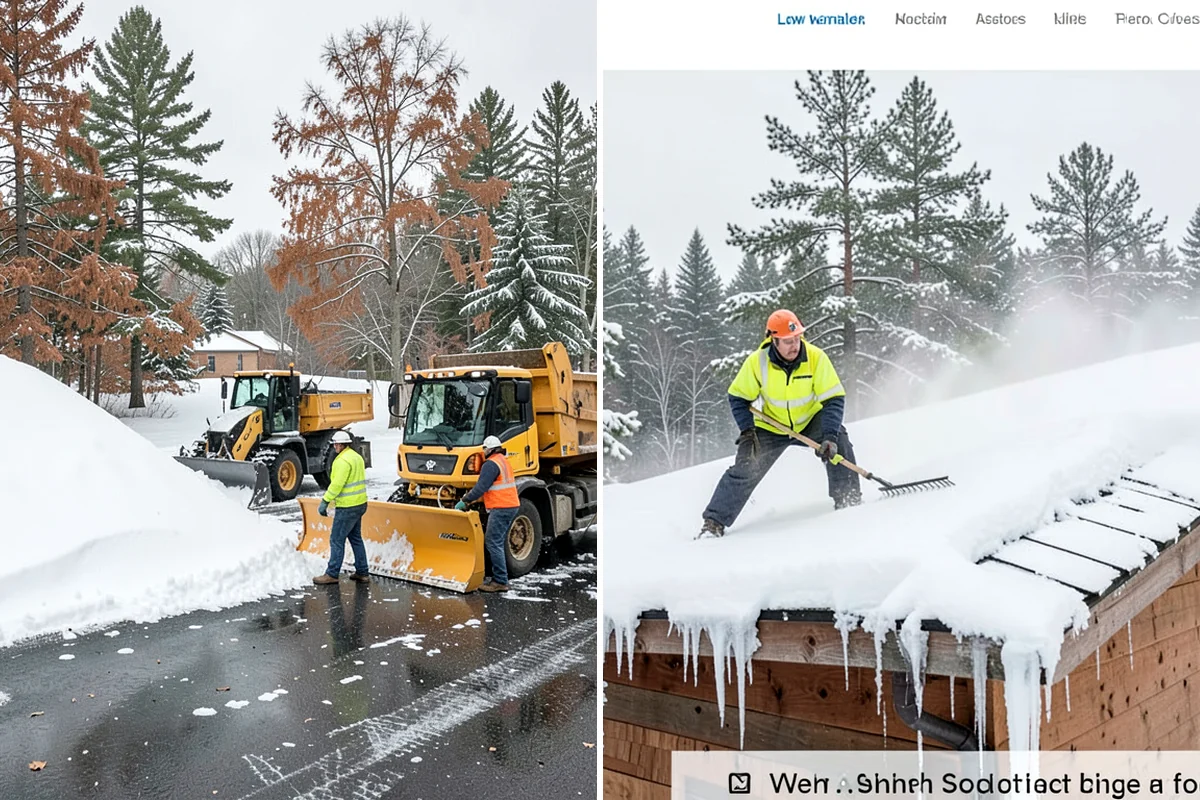 Deck Snow Removal in Normandy Park, King County, WA - We check the deck material and structural layout