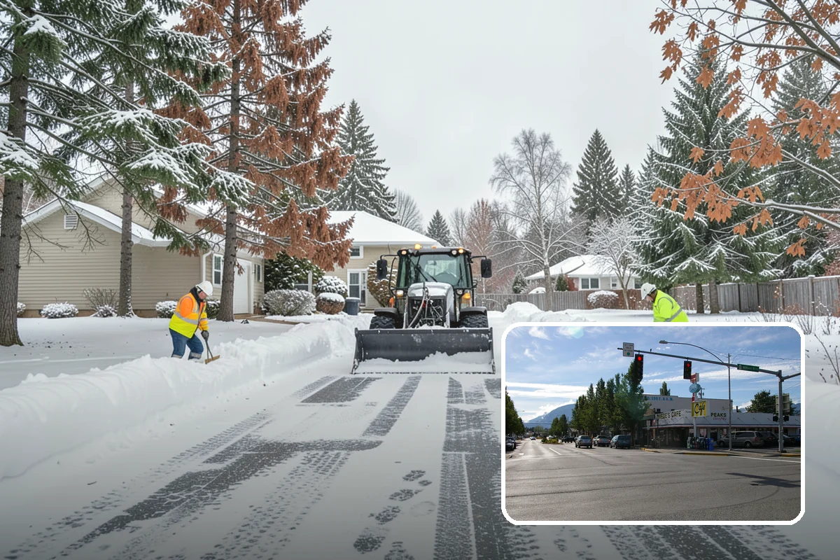Deck Snow Removal in North Bend, King County, WA - Reduces the heavy load wet snow places on the structure