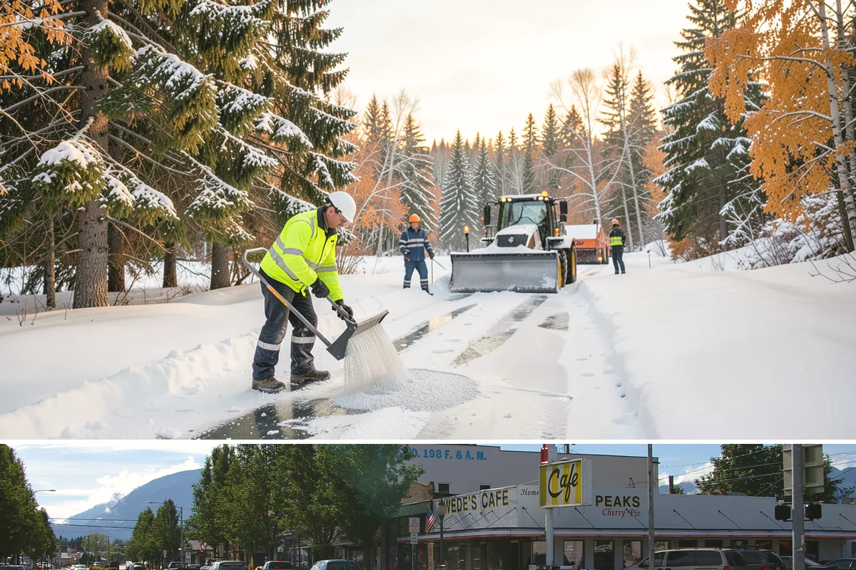 Deck Snow Removal in North Bend, King County, WA - Schedule in autumn so heavy wet snow never sits on your deck unattended after the first foothill storm.