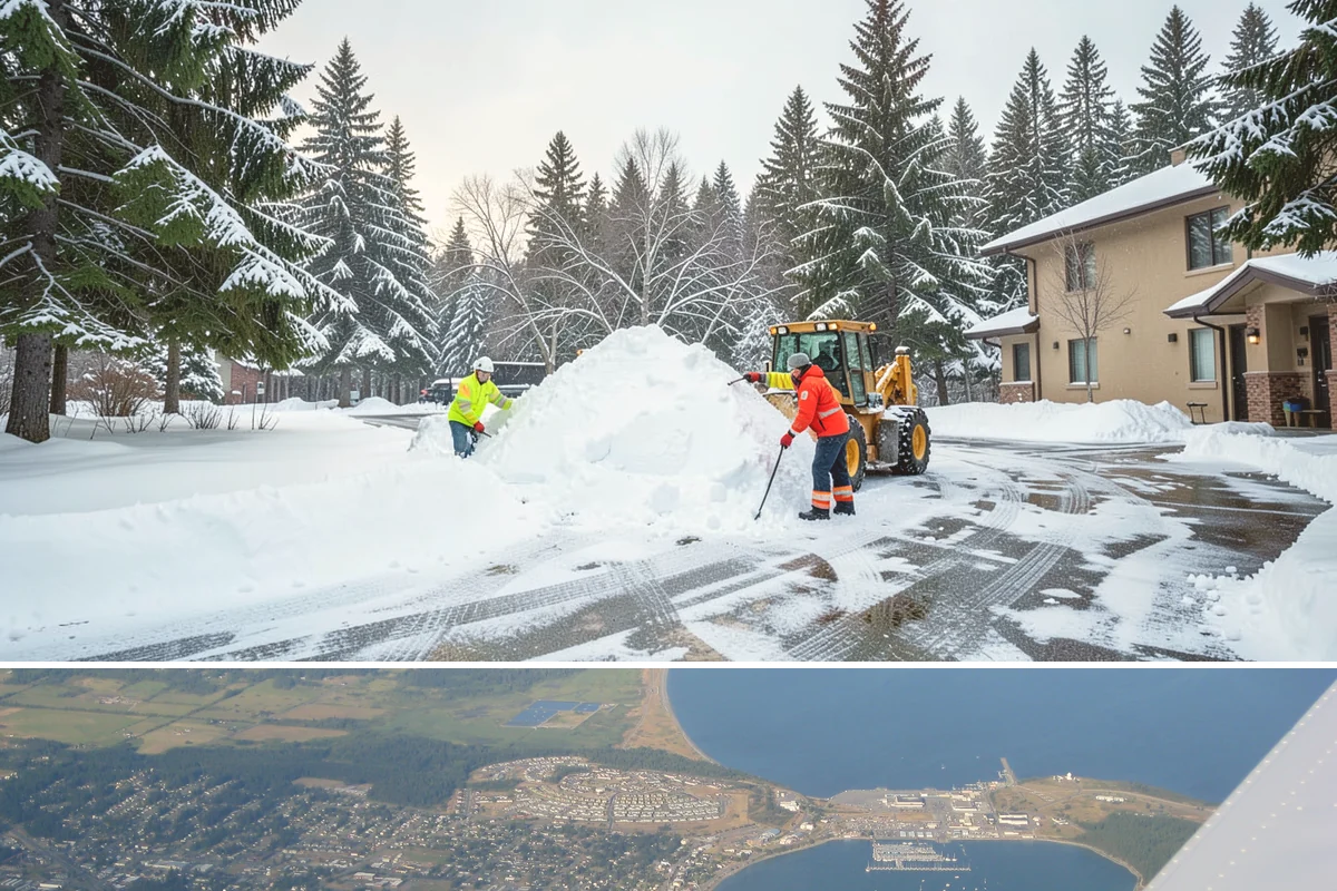 Deck Snow Removal in Oak Harbor, Island County, WA - Schedule in autumn so heavy wet snow never sits on your deck unattended after the first foothill storm.