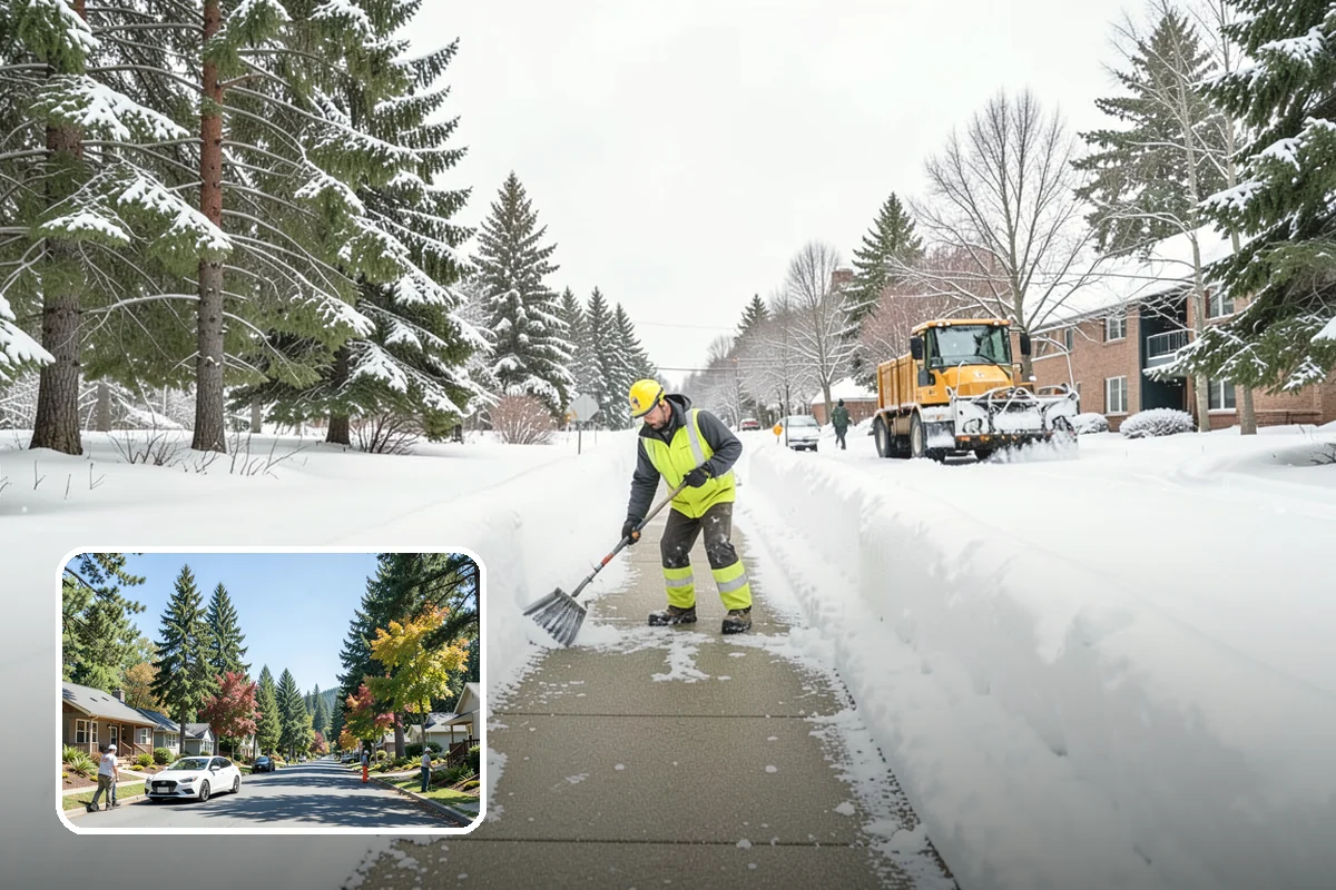 Deck Snow Removal in Orting, Pierce County, WA - Reduces the heavy load wet snow places on the structure