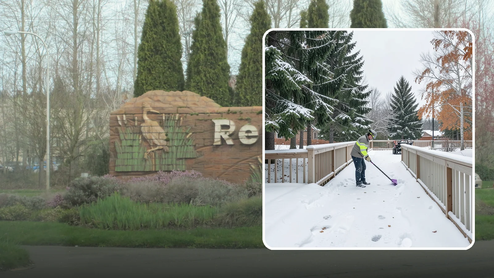 Deck Snow Removal in Renton, King County, WA - We clear snow from elevated decks so the added weight and moisture never threaten your boards or joists.