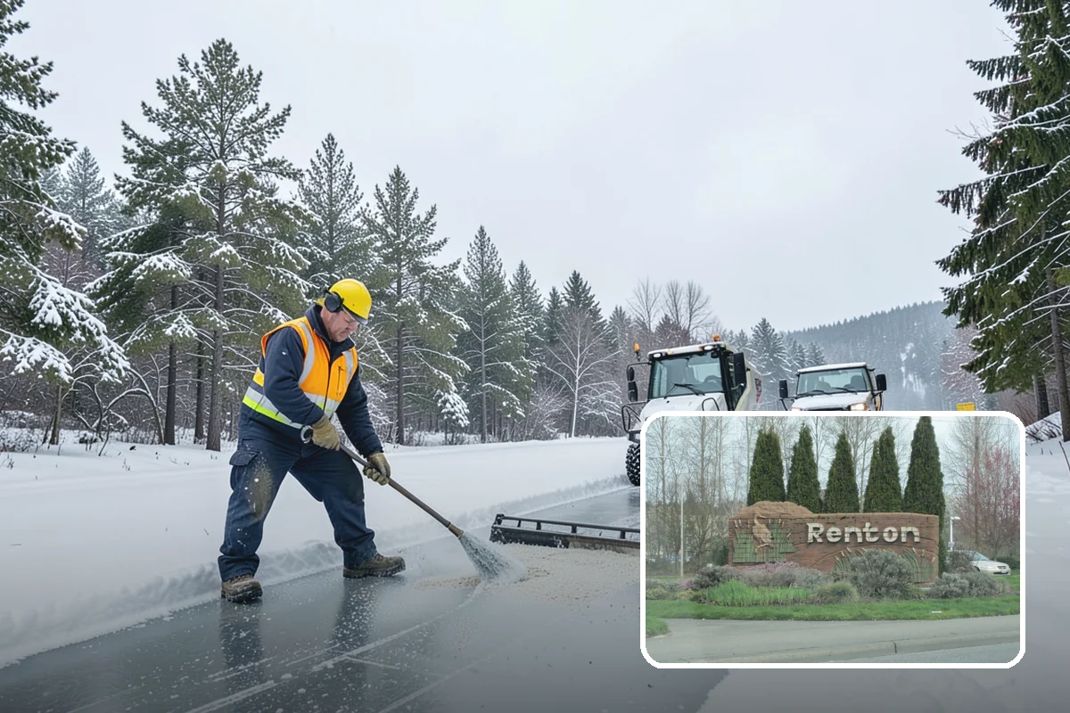 Deck Snow Removal in Renton, King County, WA - Reduces the heavy load wet snow places on the structure