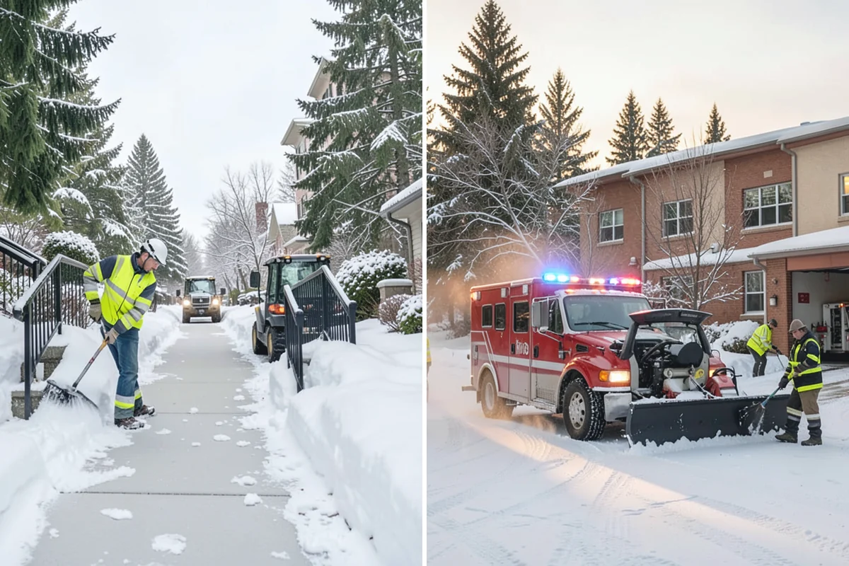 Deck Snow Removal in Renton, King County, WA - We check the deck material and structural layout