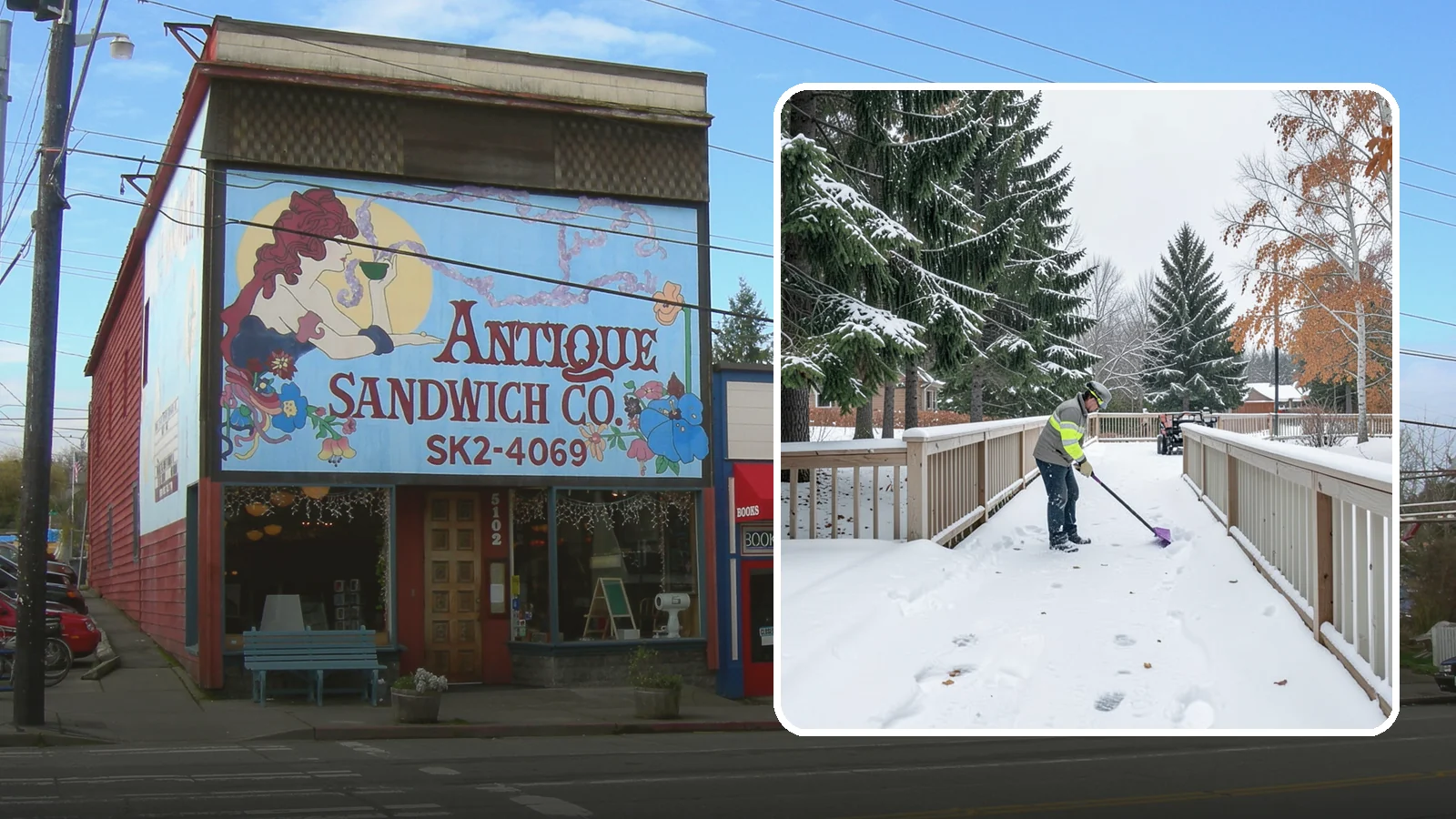 Deck Snow Removal in Ruston, Pierce County, WA - We clear snow from elevated decks so the added weight and moisture never threaten your boards or joists.