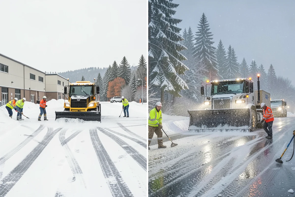 Deck Snow Removal in Ruston, Pierce County, WA - We check the deck material and structural layout