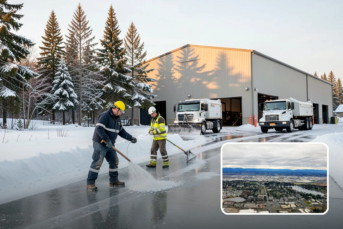 Deck Snow Removal in SeaTac, King County, WA - Reduces the heavy load wet snow places on the structure