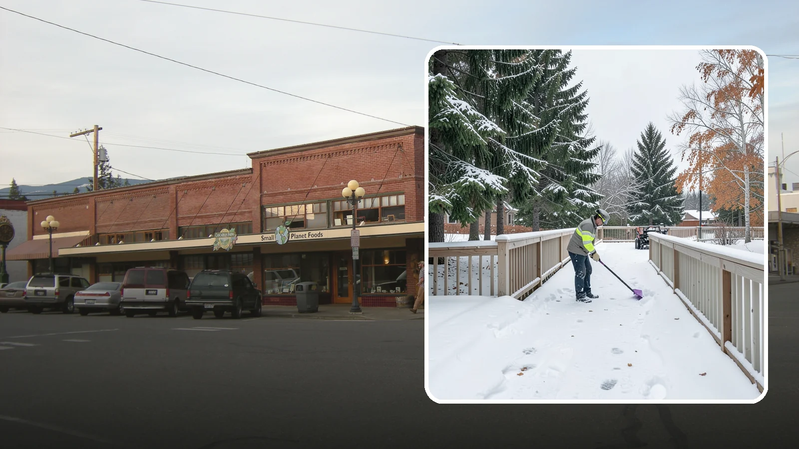 Deck Snow Removal in Sedro-Woolley, Skagit County, WA - We clear snow from elevated decks so the added weight and moisture never threaten your boards or joists.
