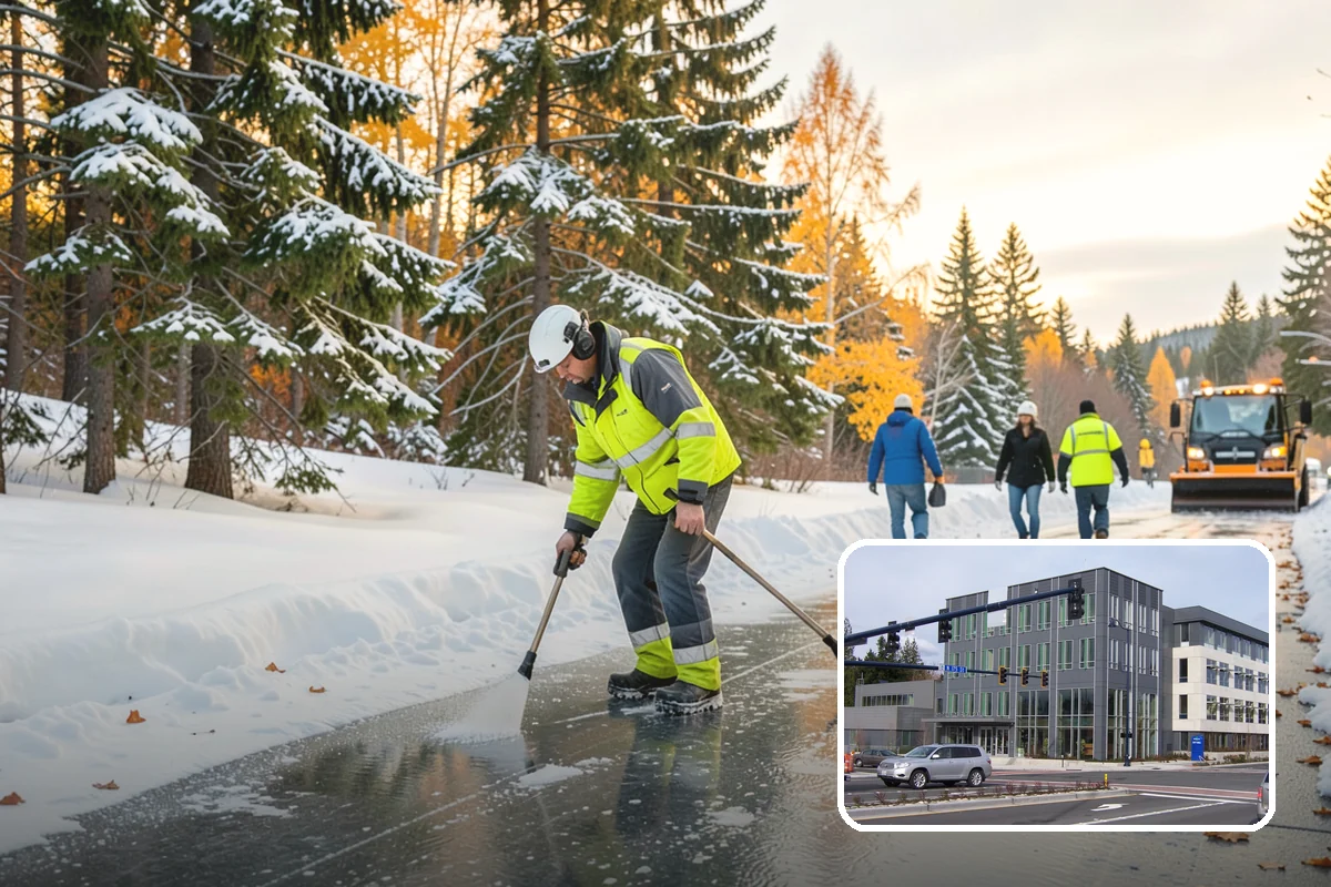 Deck Snow Removal in Shoreline, King County, WA - Reduces the heavy load wet snow places on the structure