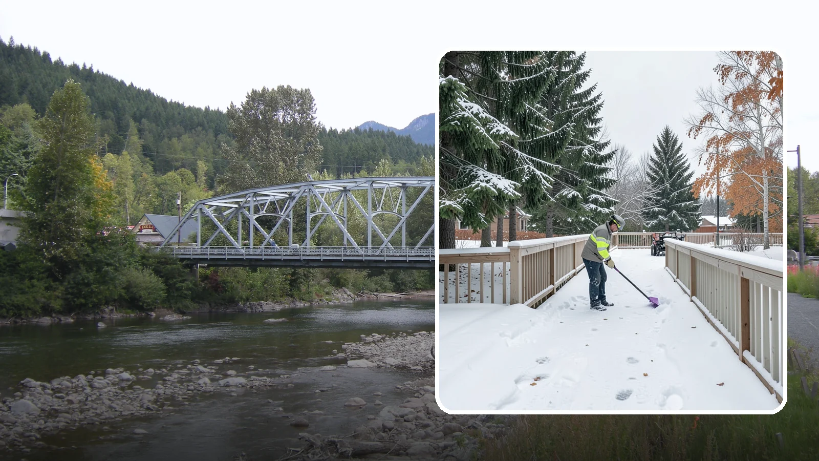 Deck Snow Removal in Skykomish, King County, WA - We clear snow from elevated decks so the added weight and moisture never threaten your boards or joists.