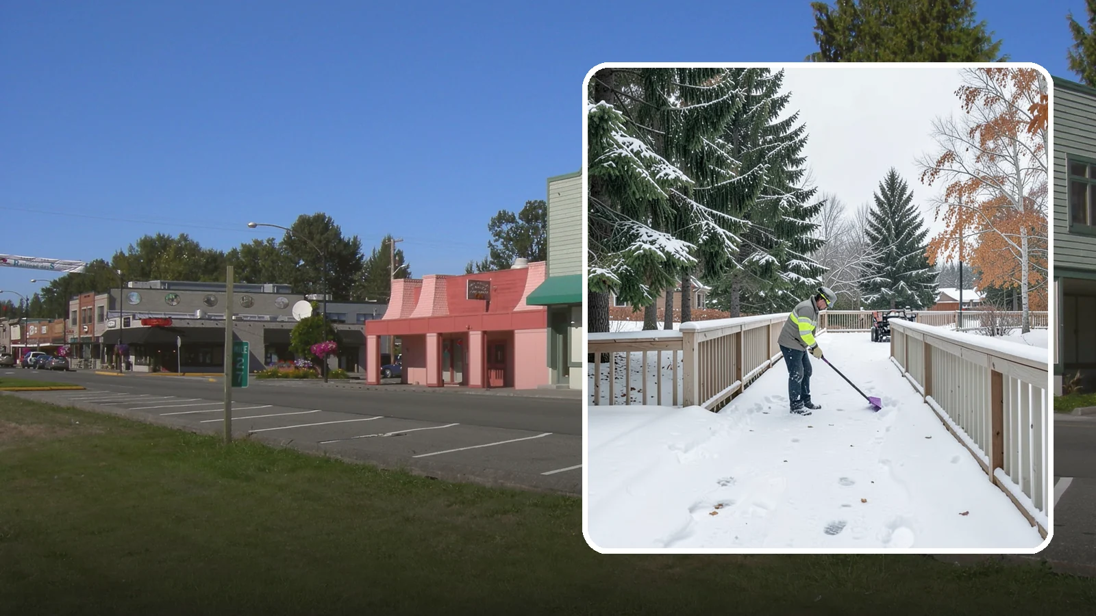 Deck Snow Removal in Snoqualmie, King County, WA - We clear snow from elevated decks so the added weight and moisture never threaten your boards or joists.
