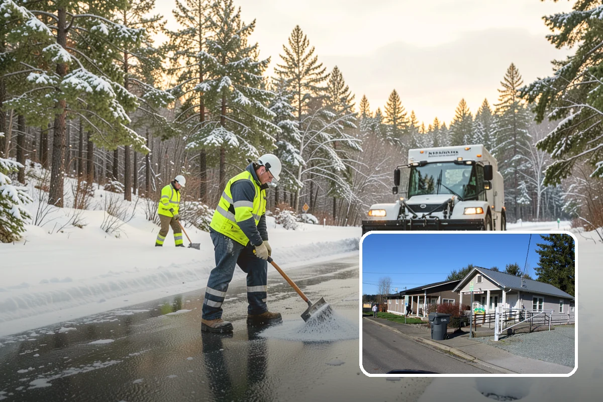 Deck Snow Removal in South Prairie, Pierce County, WA - Reduces the heavy load wet snow places on the structure