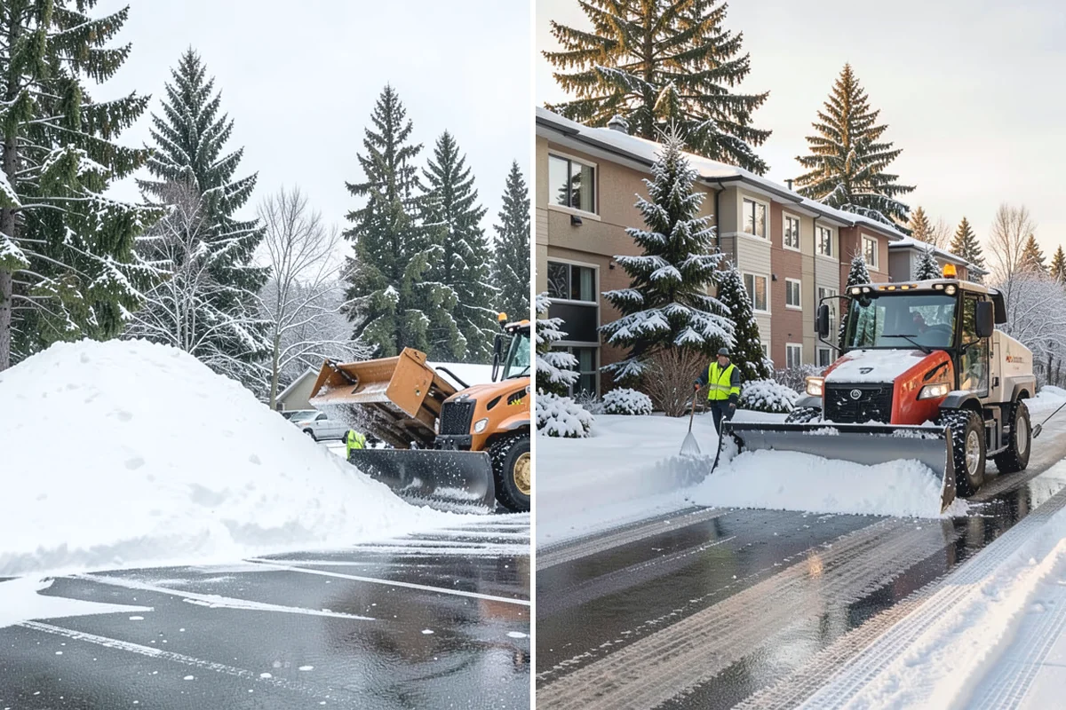 Deck Snow Removal in South Prairie, Pierce County, WA - We check the deck material and structural layout