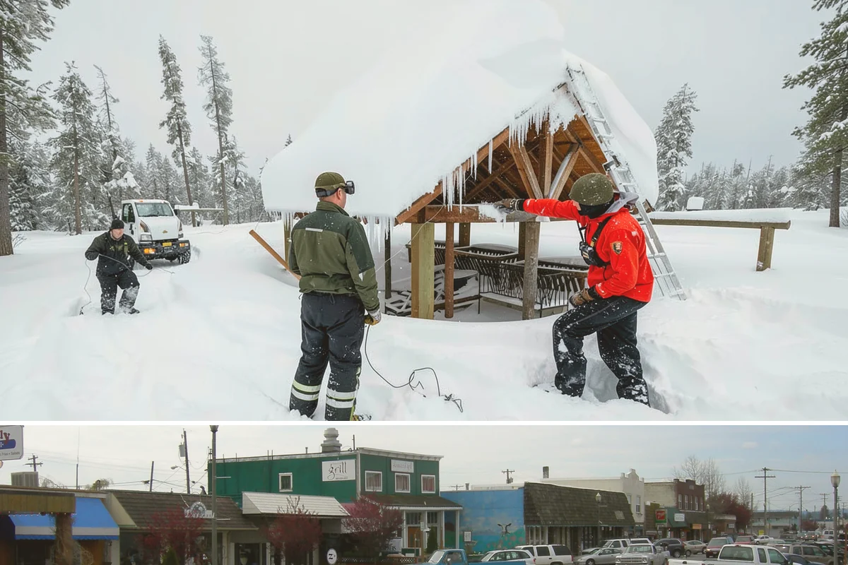 Deck Snow Removal in Stanwood, Snohomish County, WA - Schedule in autumn so heavy wet snow never sits on your deck unattended after the first foothill storm.