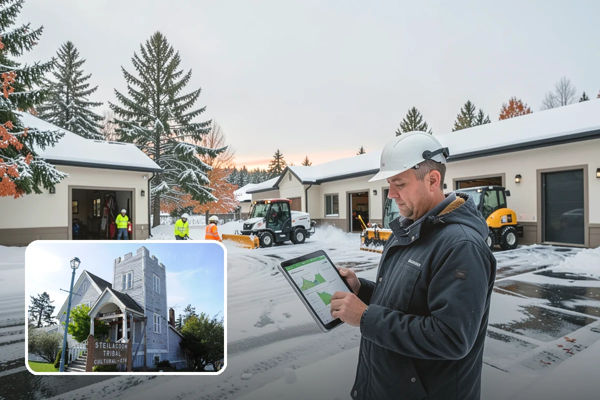 Deck Snow Removal in Steilacoom, Pierce County, WA - Reduces the heavy load wet snow places on the structure