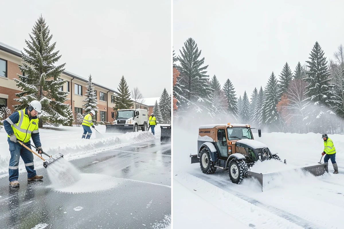 Deck Snow Removal in Steilacoom, Pierce County, WA - We check the deck material and structural layout