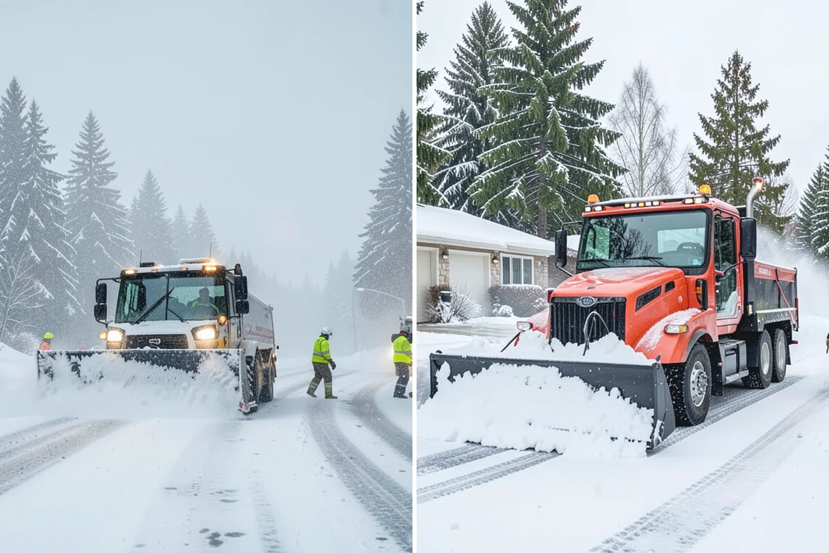 Deck Snow Removal in Sumner, Pierce County, WA - We check the deck material and structural layout