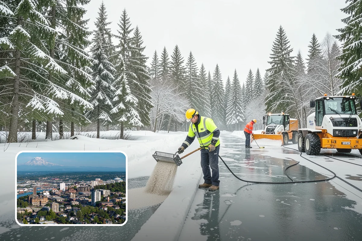 Deck Snow Removal in Tacoma, Pierce County, WA - Reduces the heavy load wet snow places on the structure