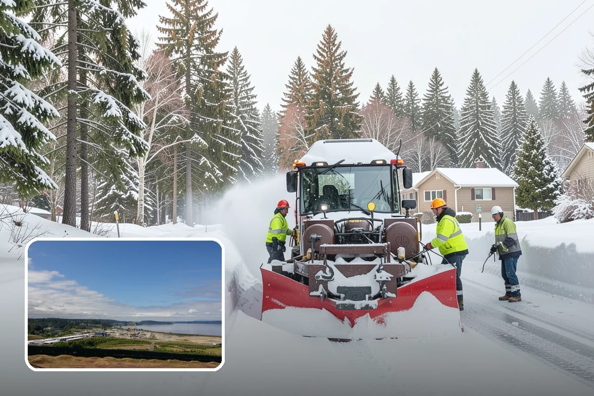 Deck Snow Removal in University Place, Pierce County, WA - Reduces the heavy load wet snow places on the structure