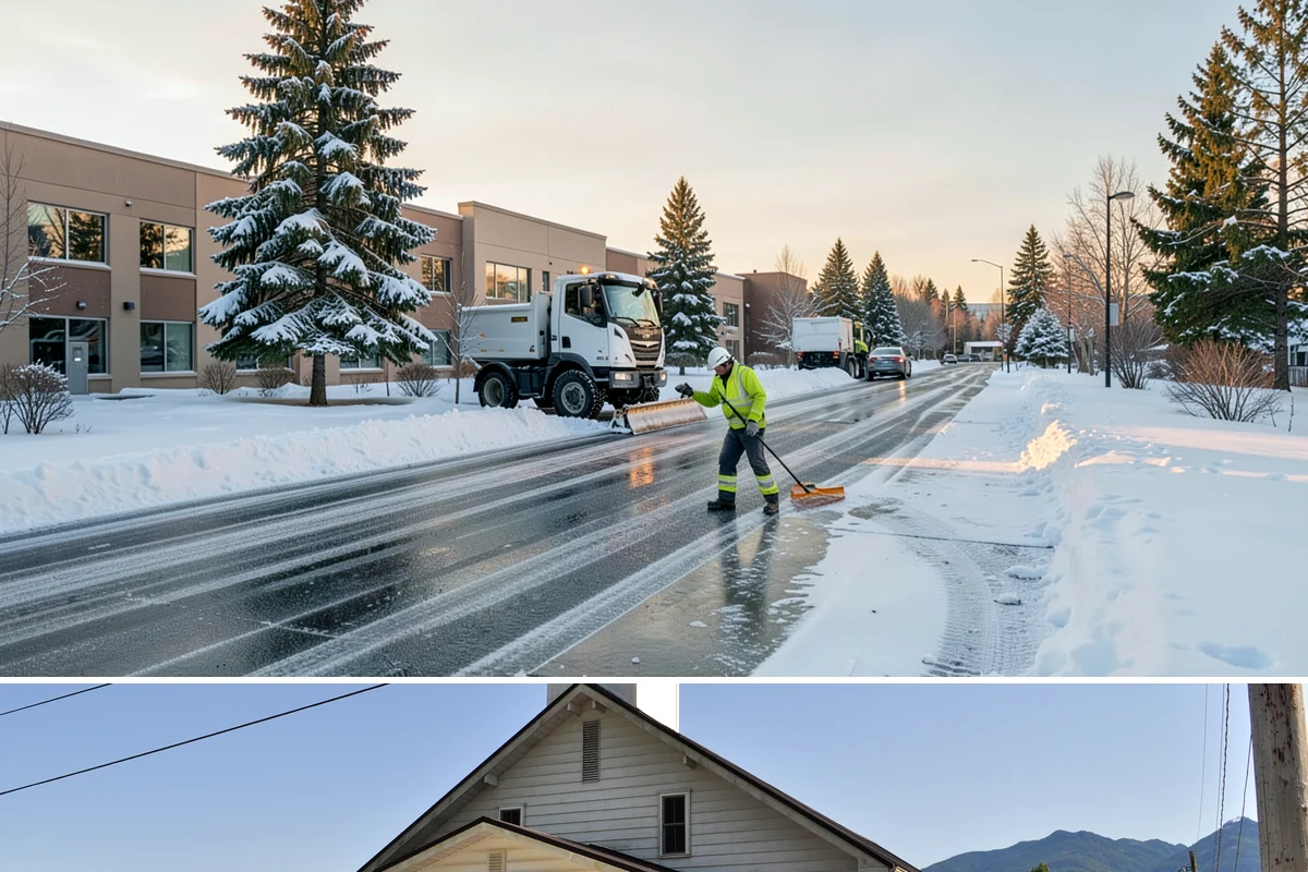 Deicer Restocking in Concrete, Skagit County, WA - Deicer restocking runs from the first fall freezes through the last spring cold spell as supplies deplete.