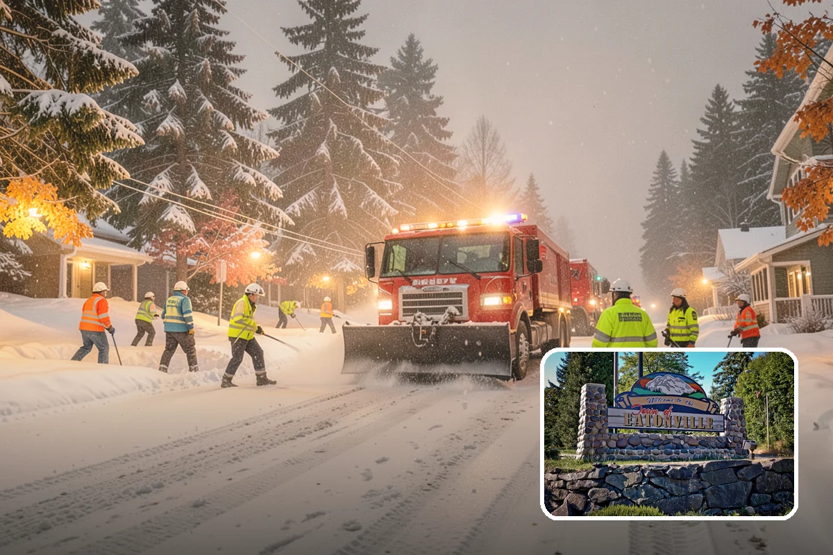 Deicer Restocking in Eatonville, Pierce County, WA - Prevents mid-storm shortages at entrances and lots