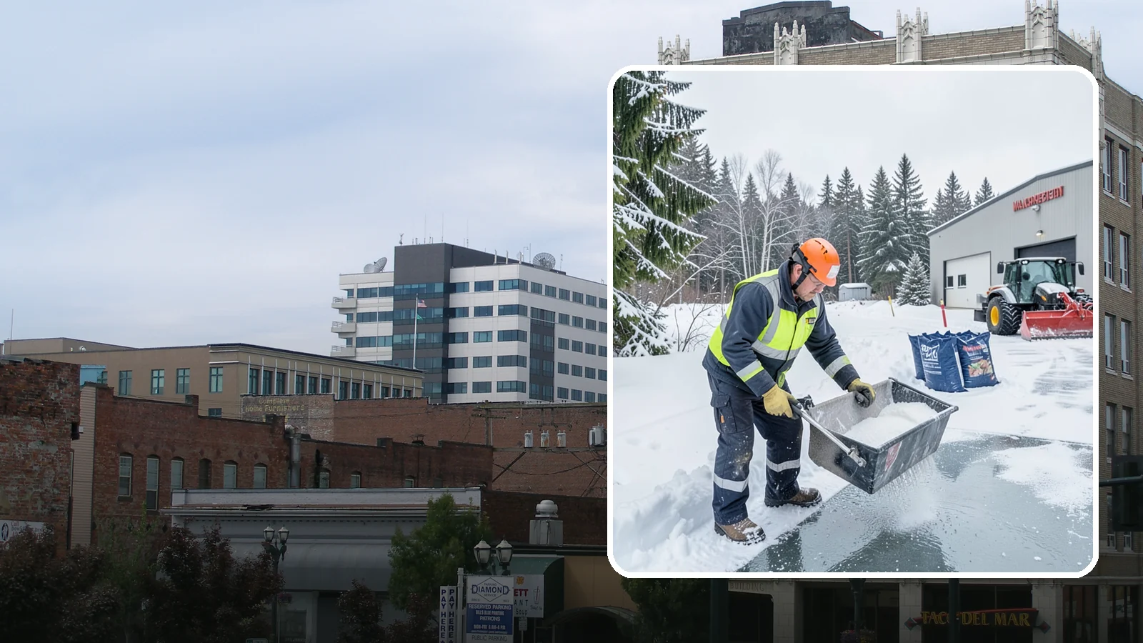 Deicer Restocking in Everett, Snohomish County, WA - Deicer restocking keeps bagged and bulk products replenished across your site so no zone goes untreated mid-storm.