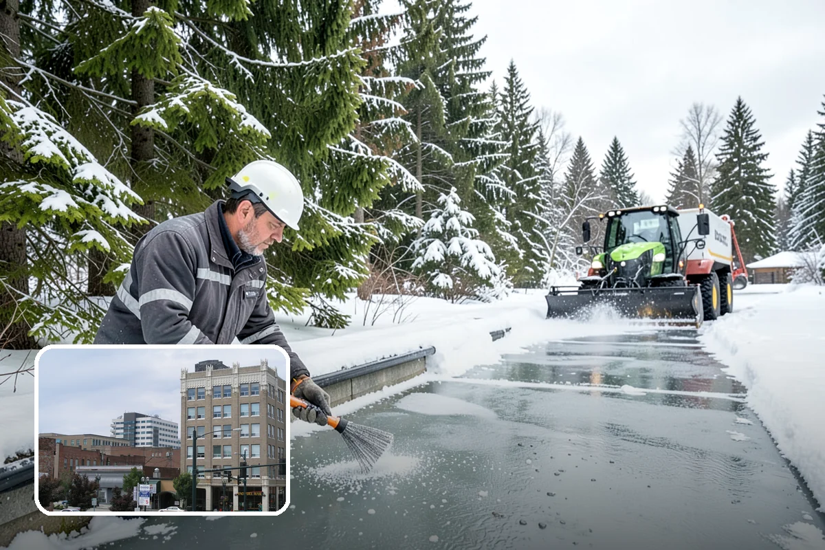 Deicer Restocking in Everett, Snohomish County, WA - Prevents mid-storm shortages at entrances and lots