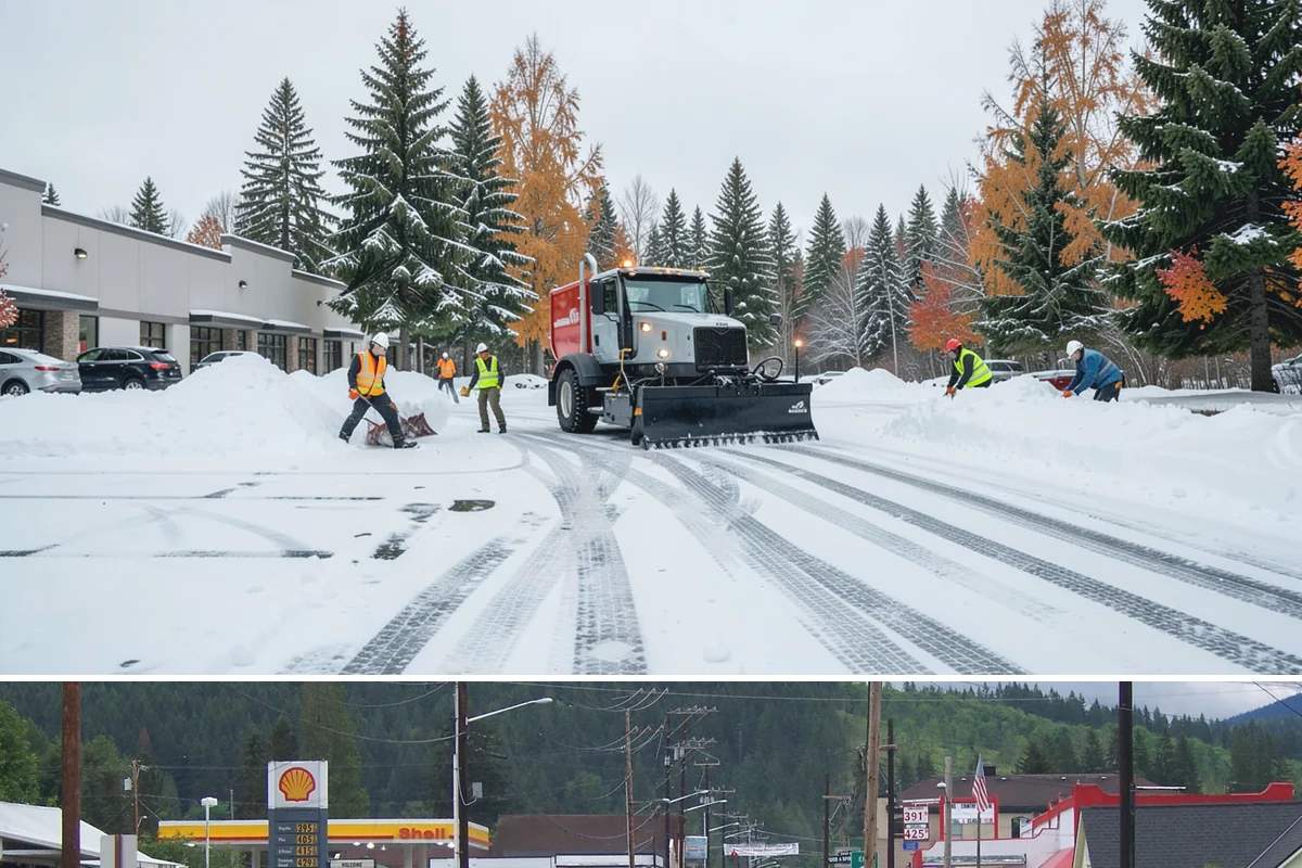 Deicer Restocking in Granite Falls, Snohomish County, WA - Deicer restocking runs from the first fall freezes through the last spring cold spell as supplies deplete.